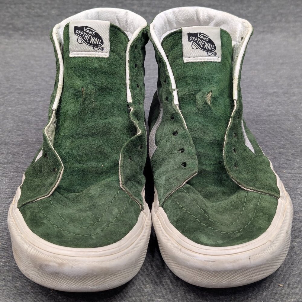 VANS Shoes - Green, SK-8 Hi, HeiQ, Water Repellent, Suede, Hightop, Skater, 8
